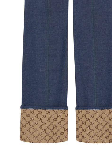 gucci pants with boots attached|Gucci jeans women's.